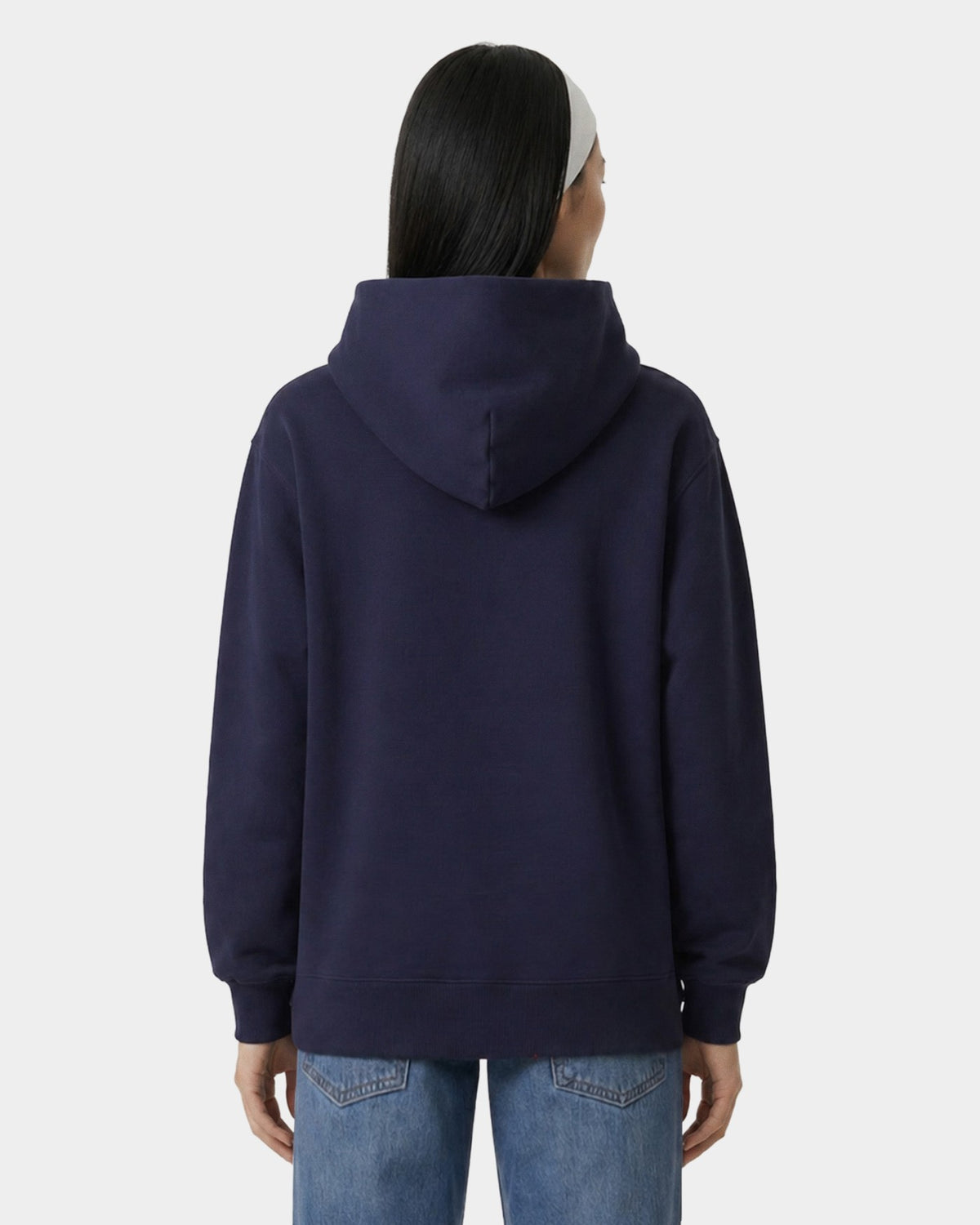Sporty & Rich Syracuse Embroidered Hoodie - Navy/White
