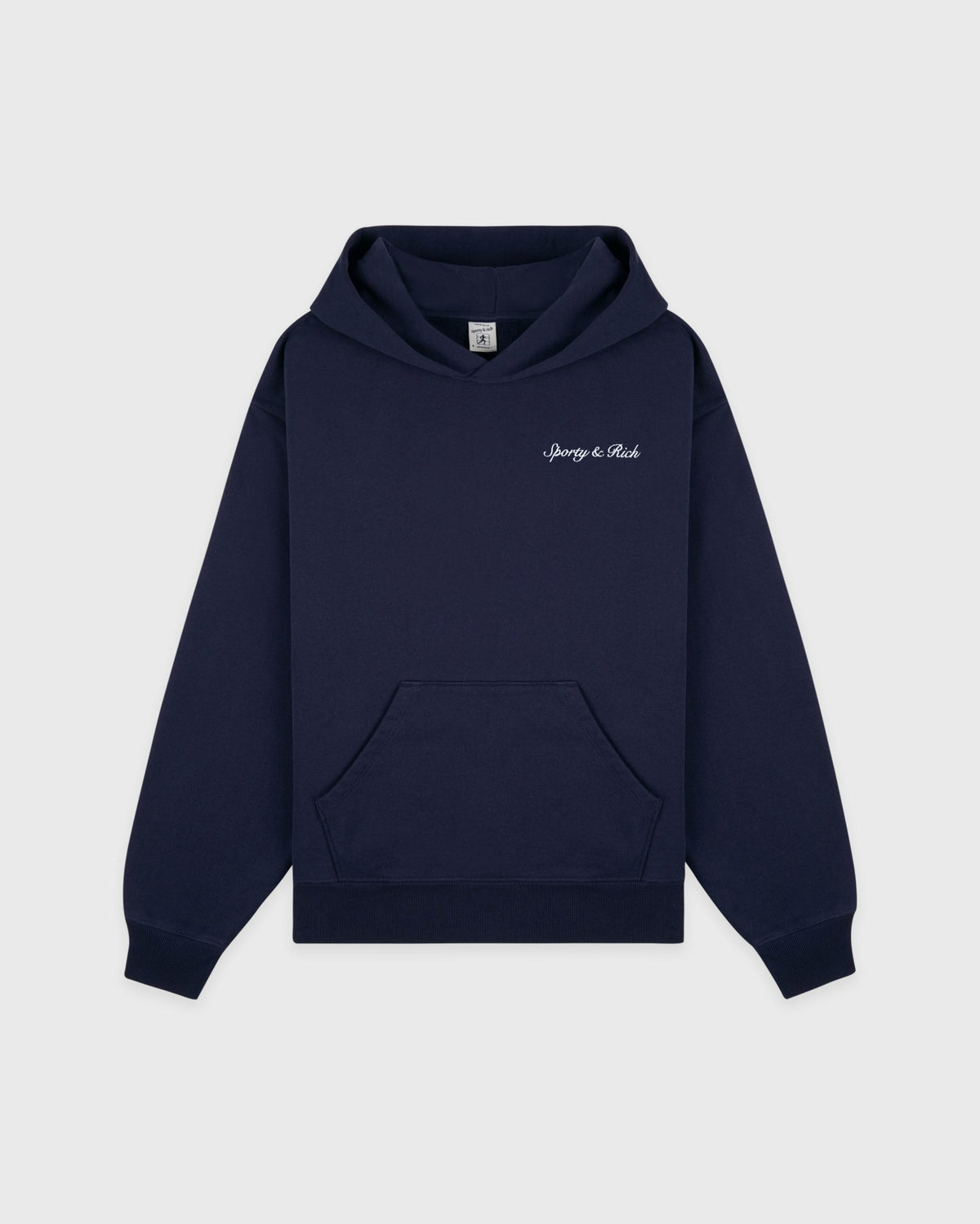 Sporty & Rich Syracuse Embroidered Hoodie - Navy/White