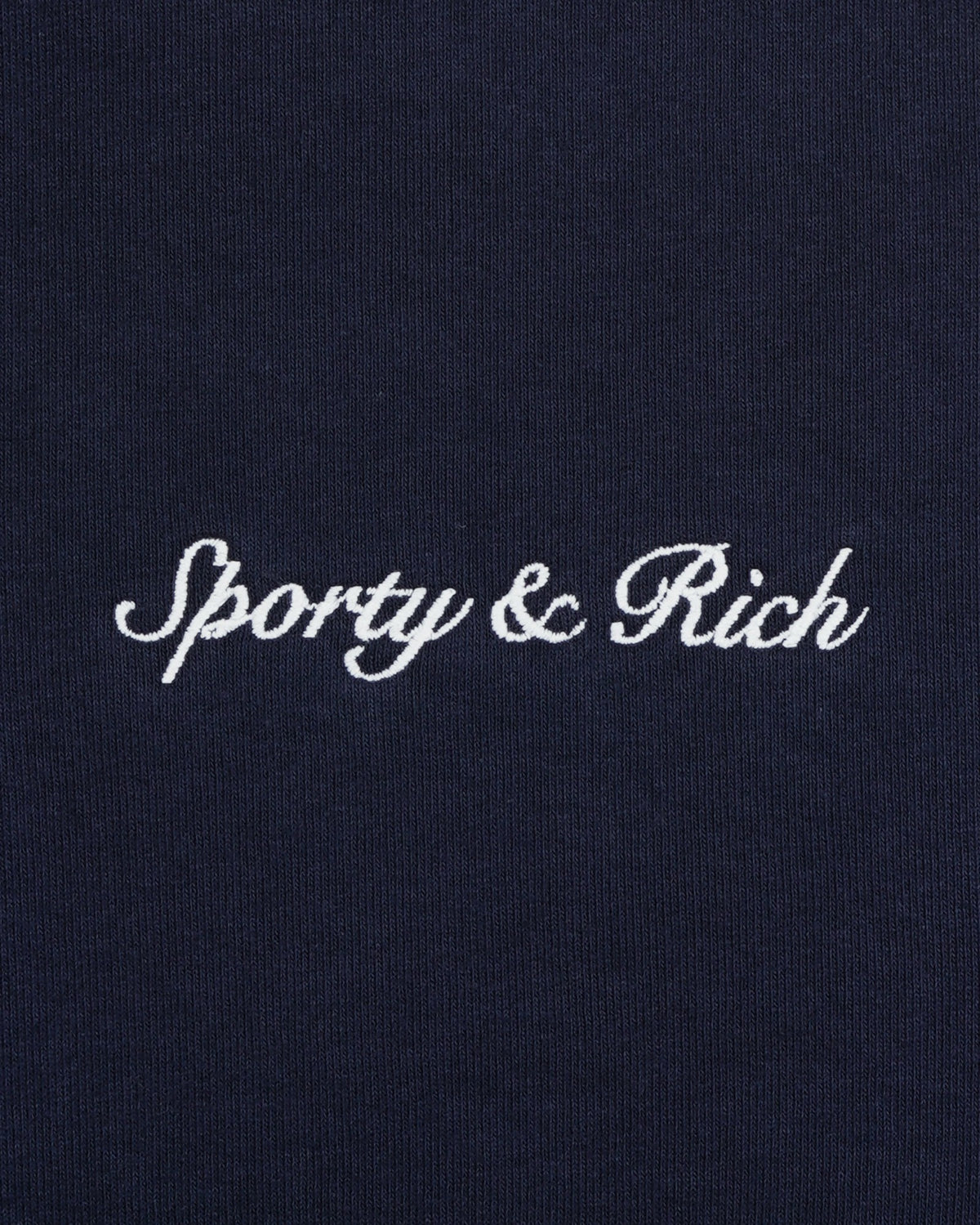 Sporty & Rich Syracuse Embroidered Hoodie - Navy/White