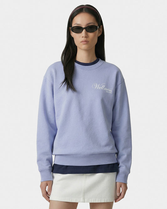 Sporty & Rich Avenue Crewneck - Periwinkle