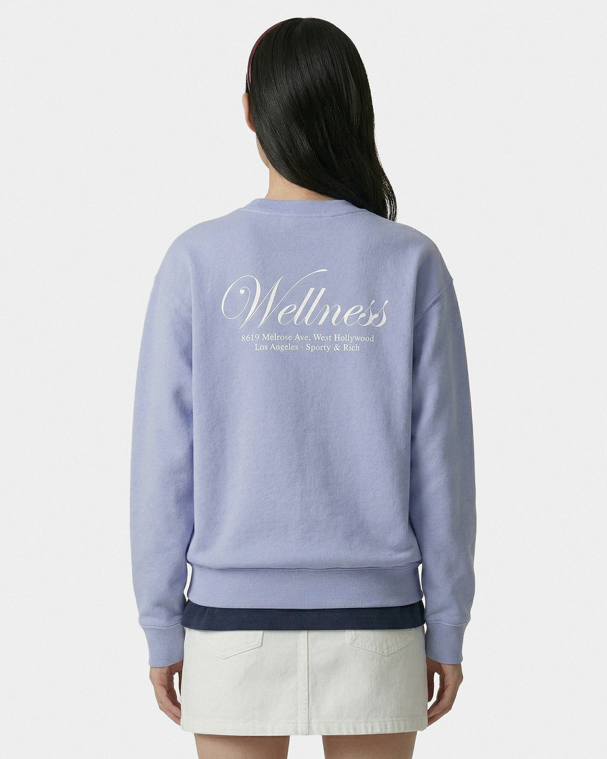 Sporty & Rich Avenue Crewneck - Periwinkle