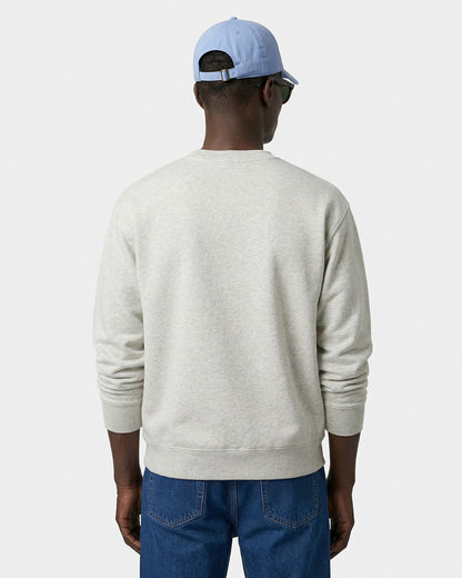 Sporty & Rich Beverly Script Crewneck - Heather Gray/Navy