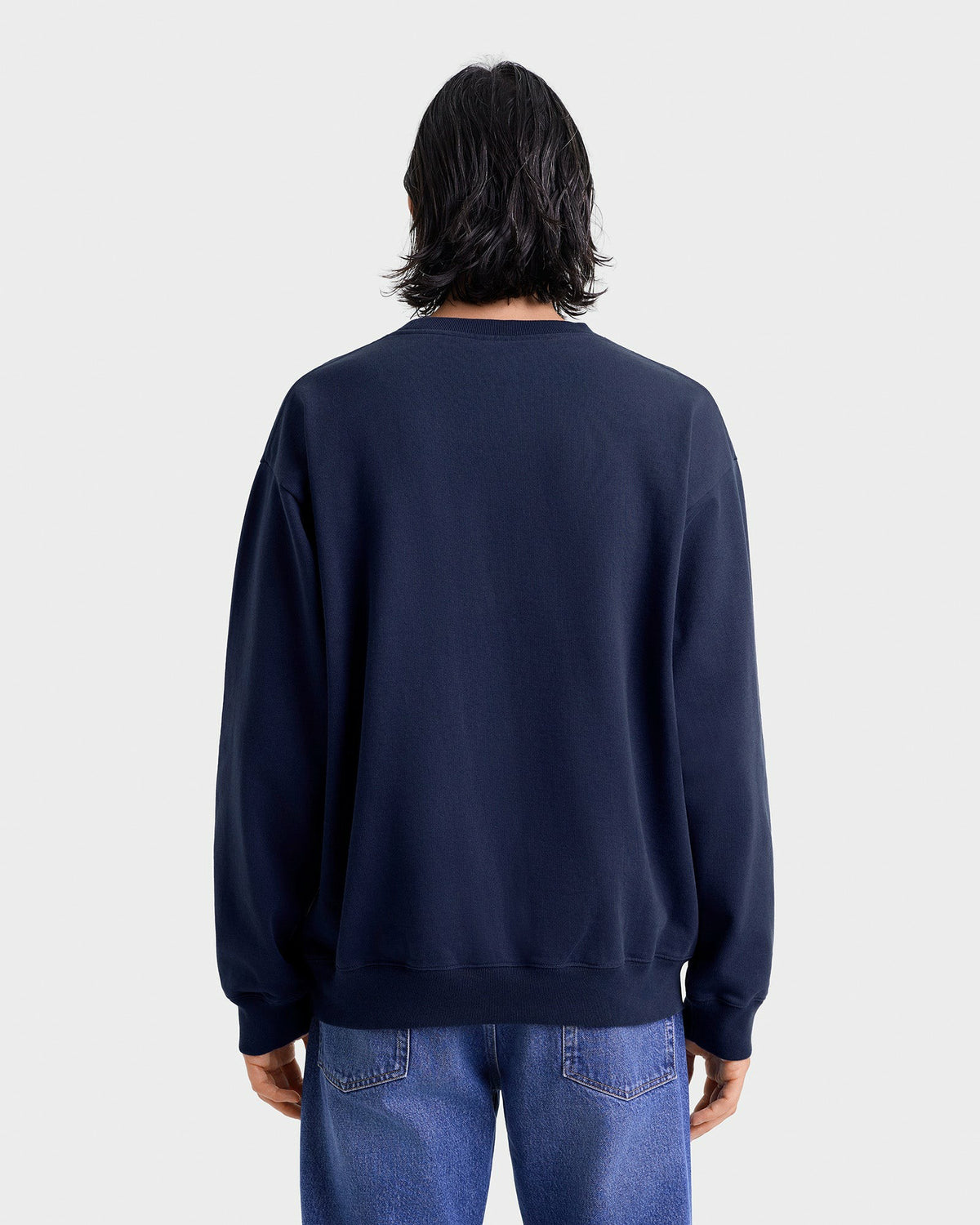 Sporty & Rich Yale Ivy Crewneck - Navy/White