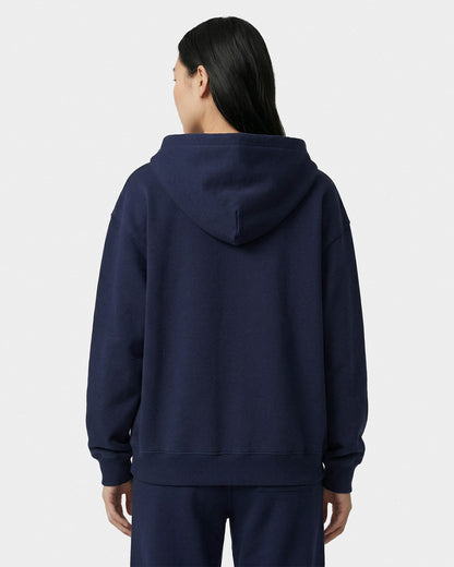 Sporty & Rich Vendome LA Embroidered Zip Hoodie - Navy/White