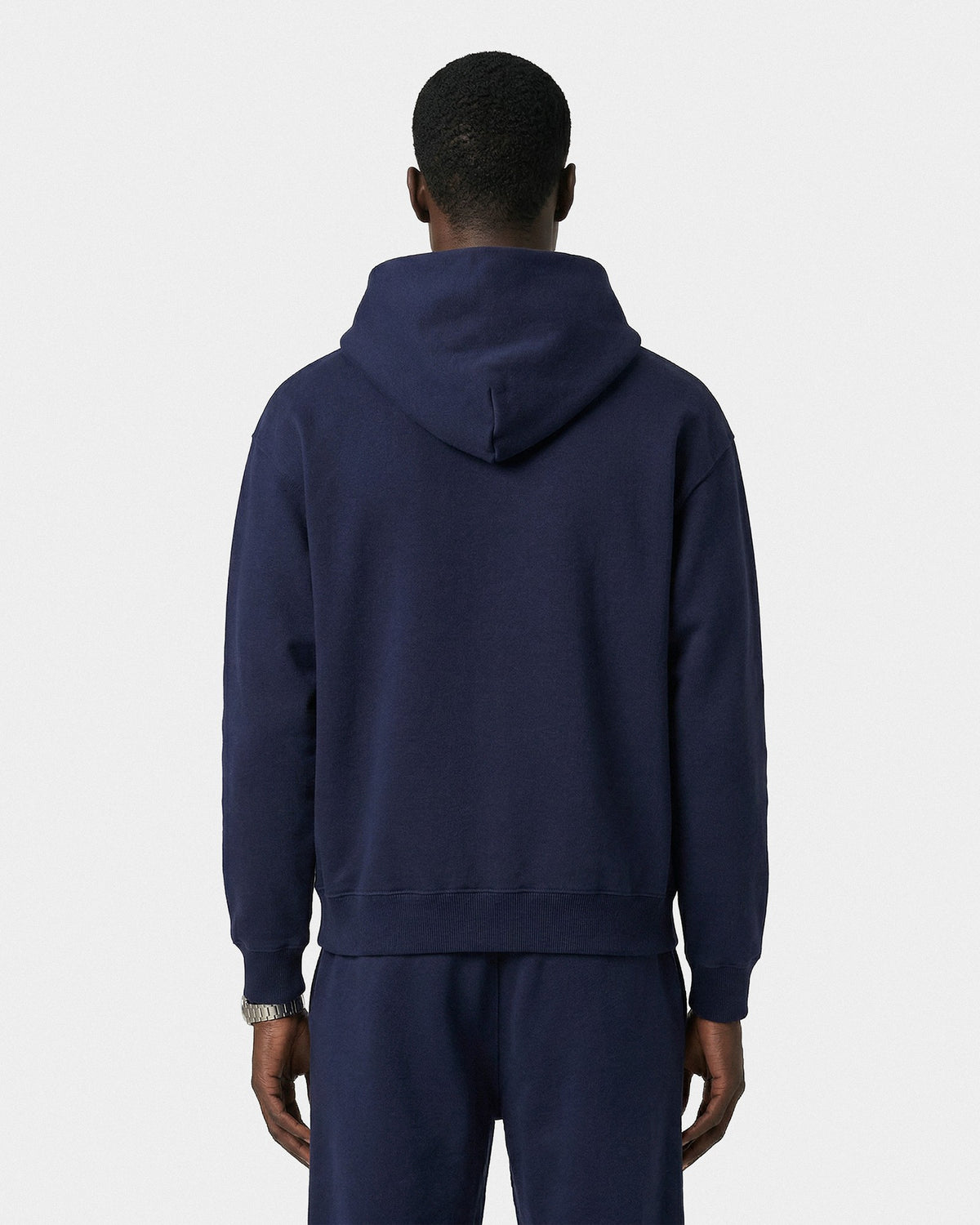Sporty & Rich Vendome LA Embroidered Zip Hoodie - Navy/White
