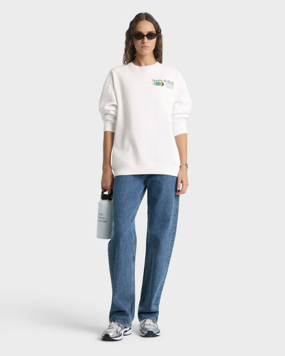 Sporty & Rich Invitational Crewneck - White/Forest