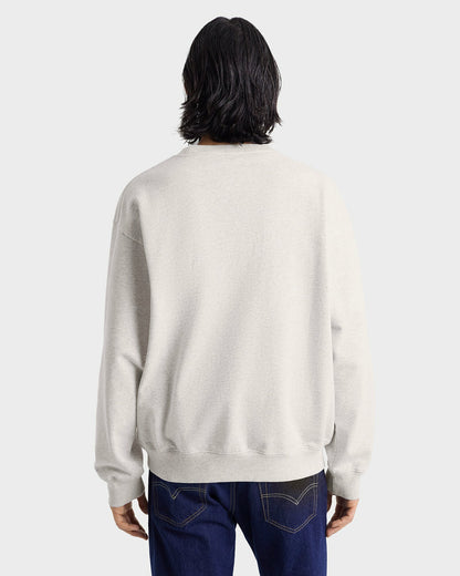 Sporty & Rich Yale Ivy Crewneck - Heather Gray/Navy