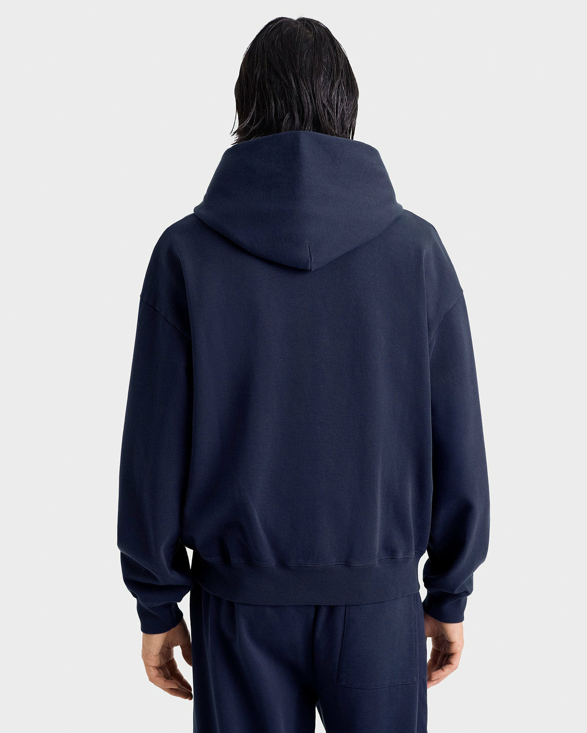 Sporty & Rich Yale Classic Zip Hoodie - Navy/White