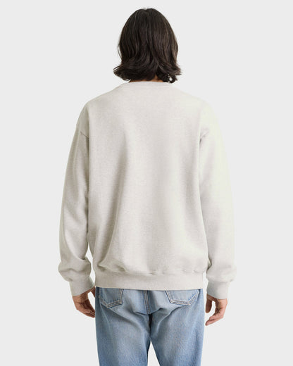 Sporty & Rich Heritage Yankees Serif Crewneck - Heather Gray/Navy