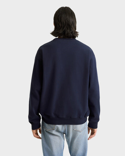 Sporty & Rich Heritage Yankees Serif Crewneck - Navy/White