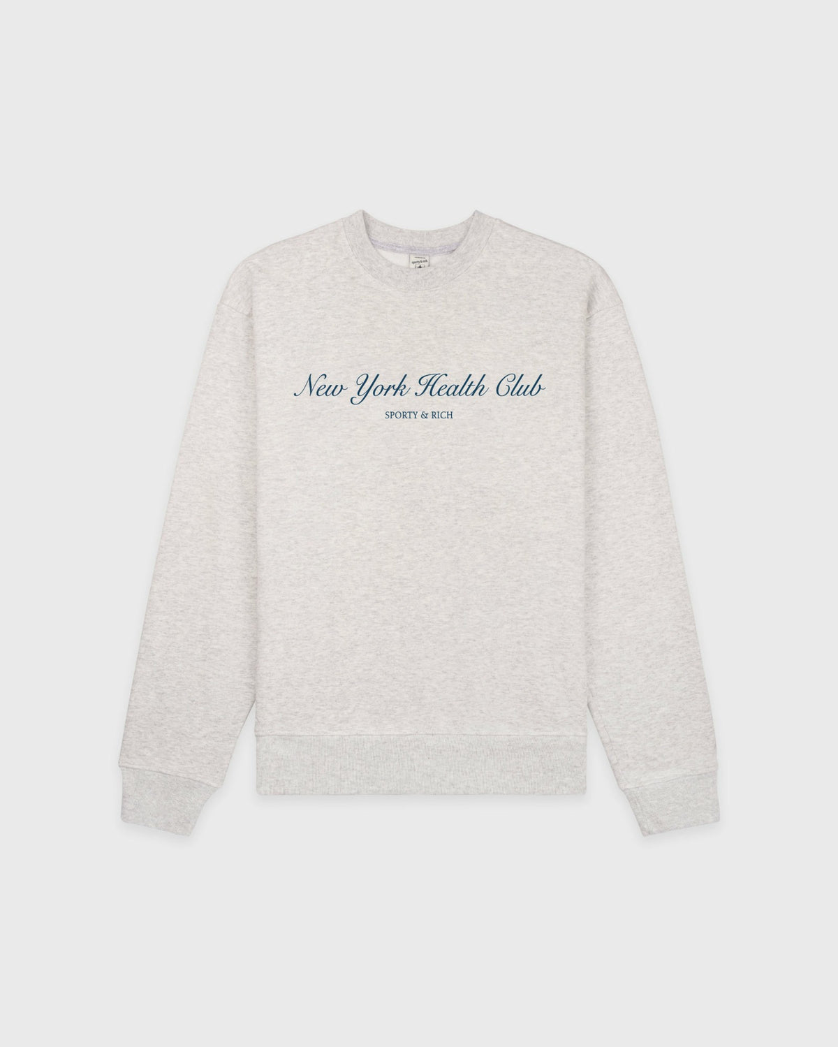 Sporty & Rich NY Health Club Crewneck - Heather Gray