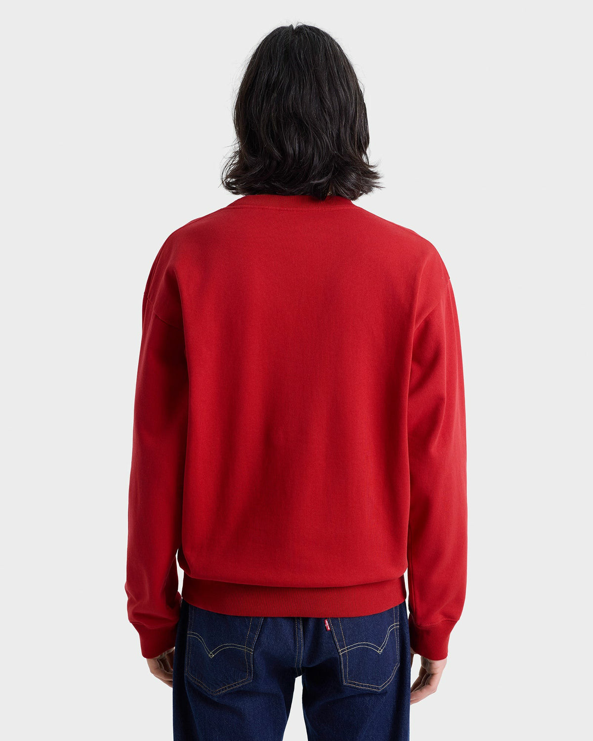 Sporty & Rich Nautical Embroidered Crewneck - Ruby/Navy