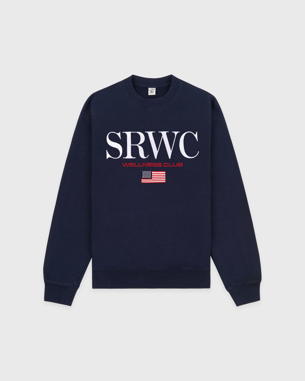 Sporty & Rich Nautical Embroidered Crewneck - Navy