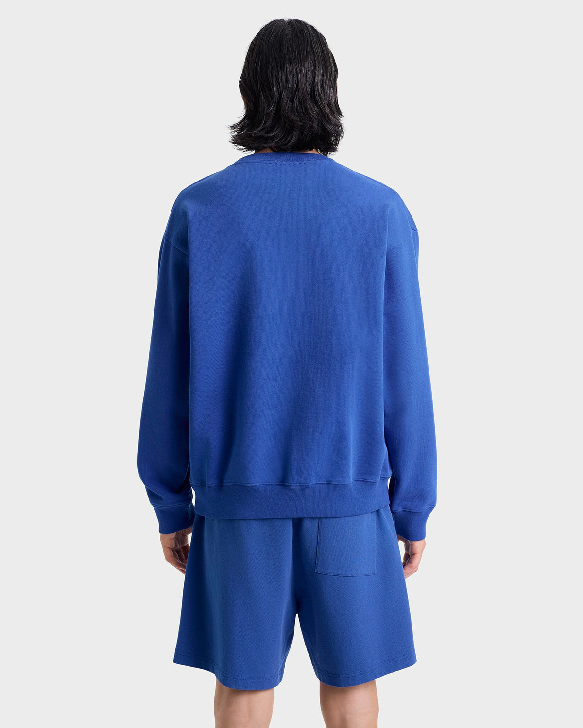 Sporty & Rich Nautical Embroidered Crewneck - Team Blue/White