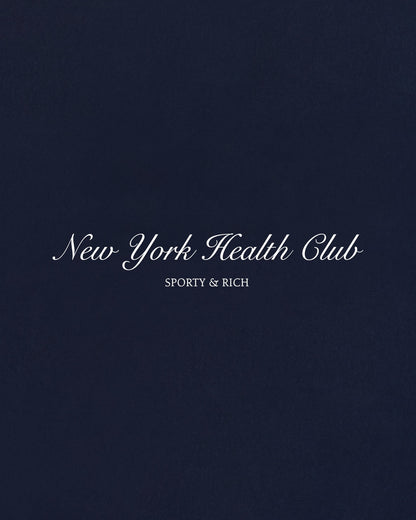 Sporty & Rich NY Health Club Crewneck - Navy/Ecru