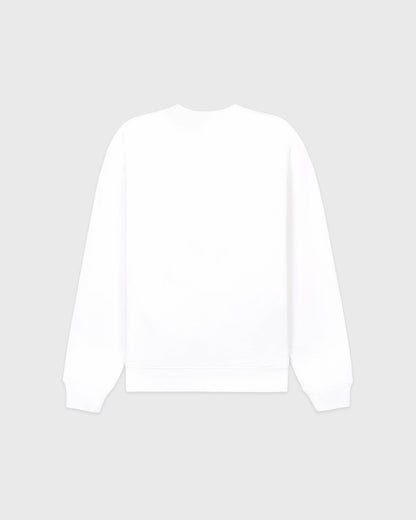 Sporty & Rich Run Club Crewneck - White/Ruby