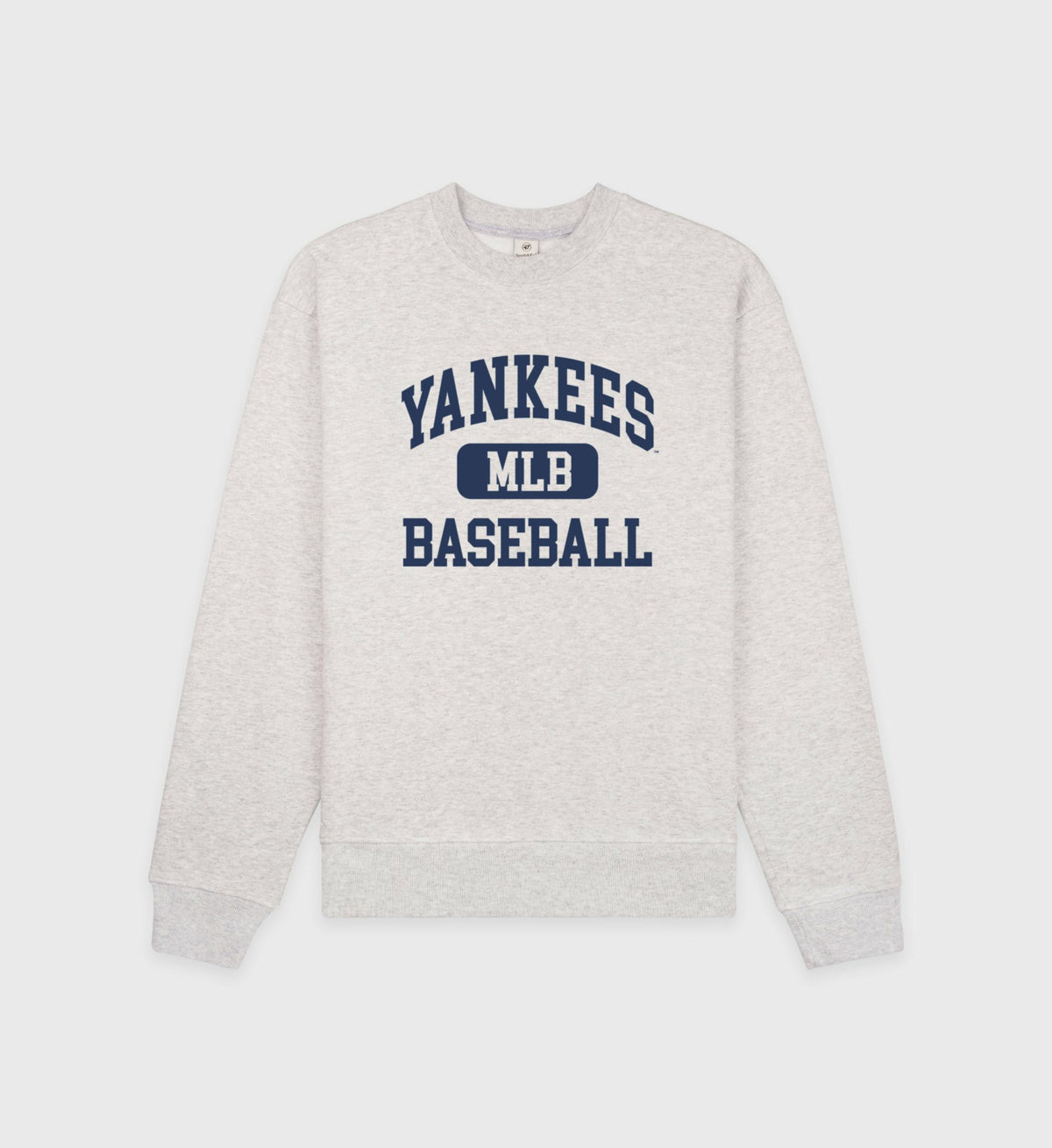 Sporty & Rich Yankees Ivy Crewneck - Heather Gray/Navy