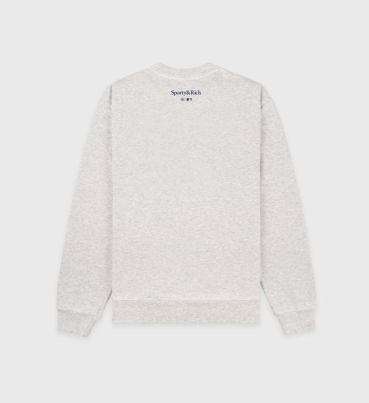 Sporty & Rich Yankees Ivy Crewneck - Heather Gray/Navy