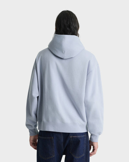 Sporty & Rich Signature Logo Embroidered Hoodie - Faded Blue/Navy