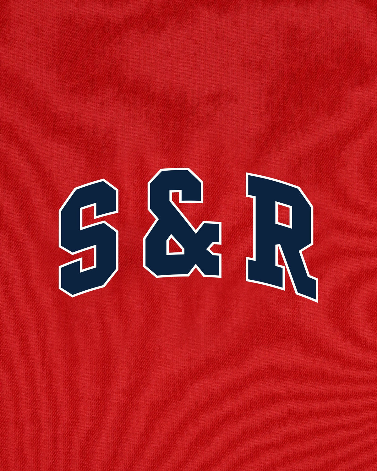 Sporty & Rich S&R Ivy Crewneck - Ruby/Navy