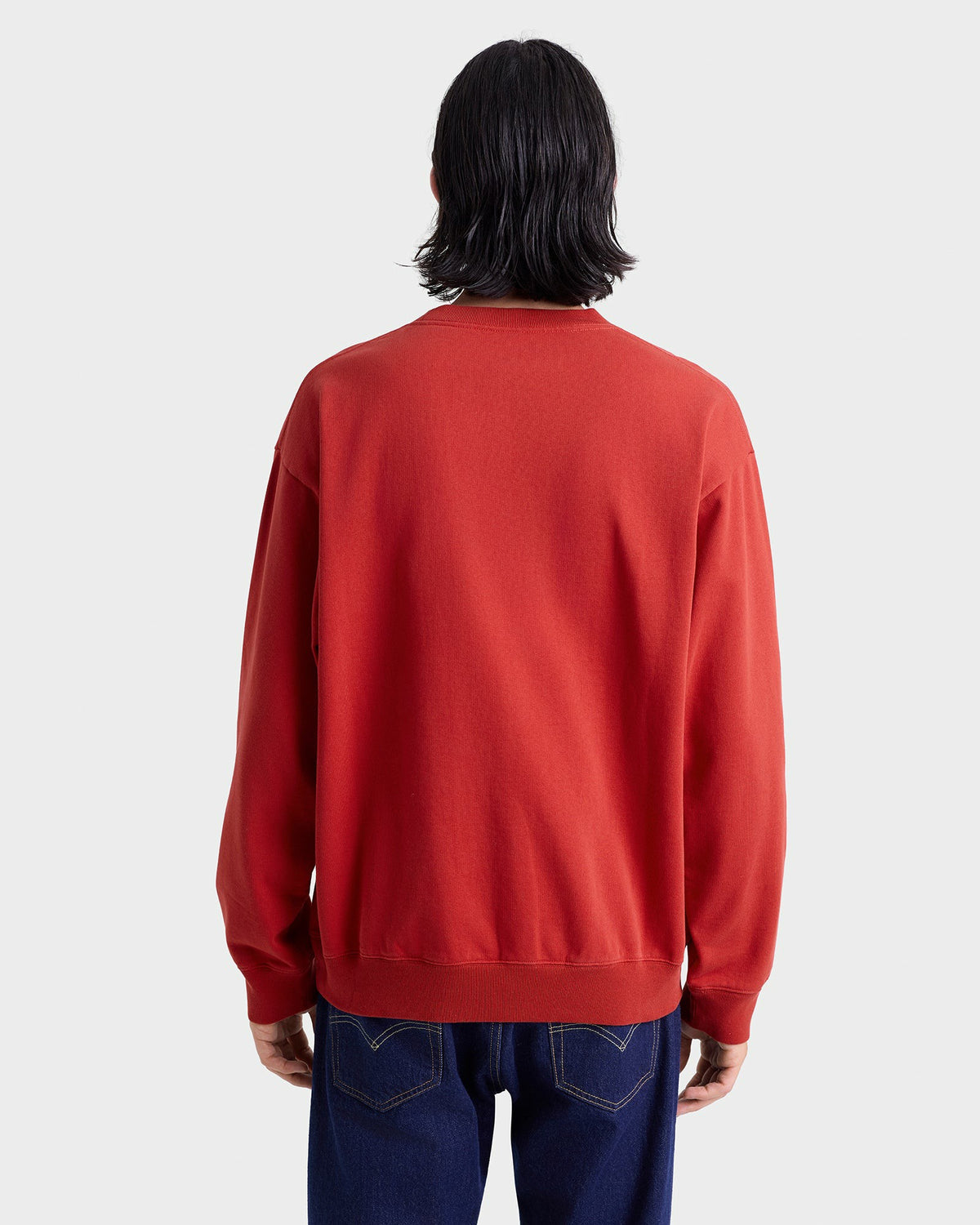 Sporty & Rich S&R Ivy Crewneck - Ruby/Navy