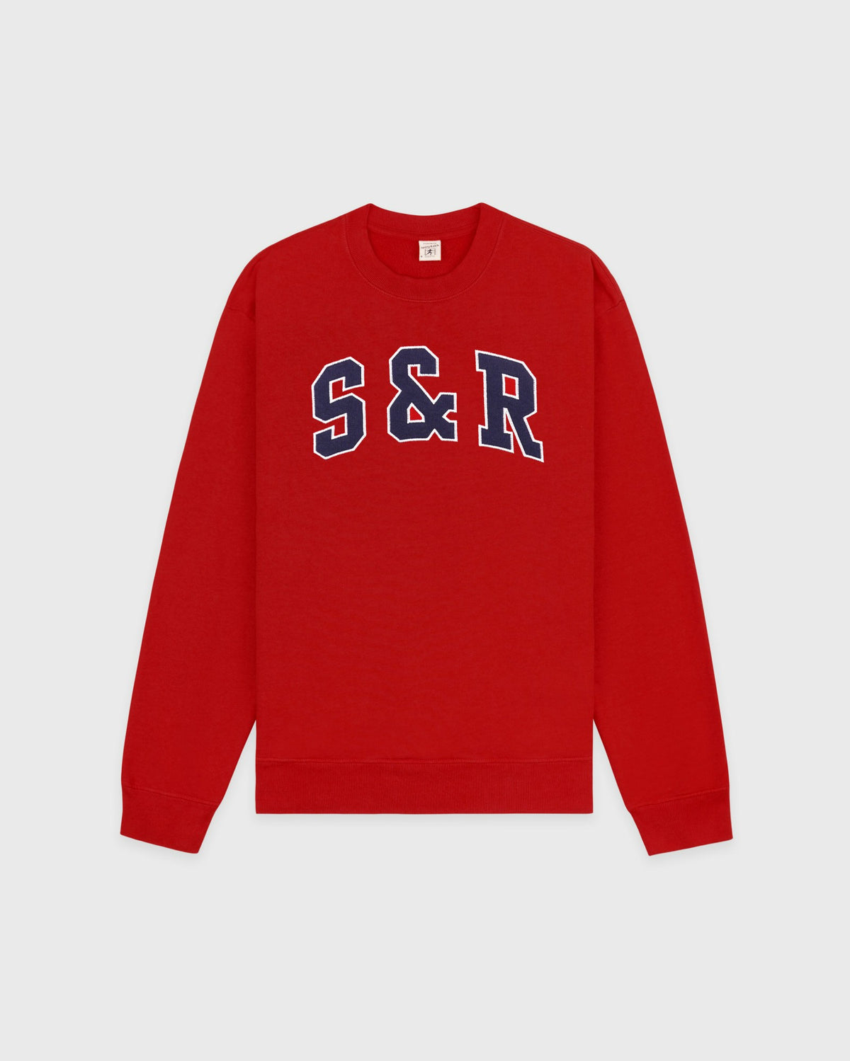 Sporty & Rich S&R Ivy Crewneck - Ruby/Navy