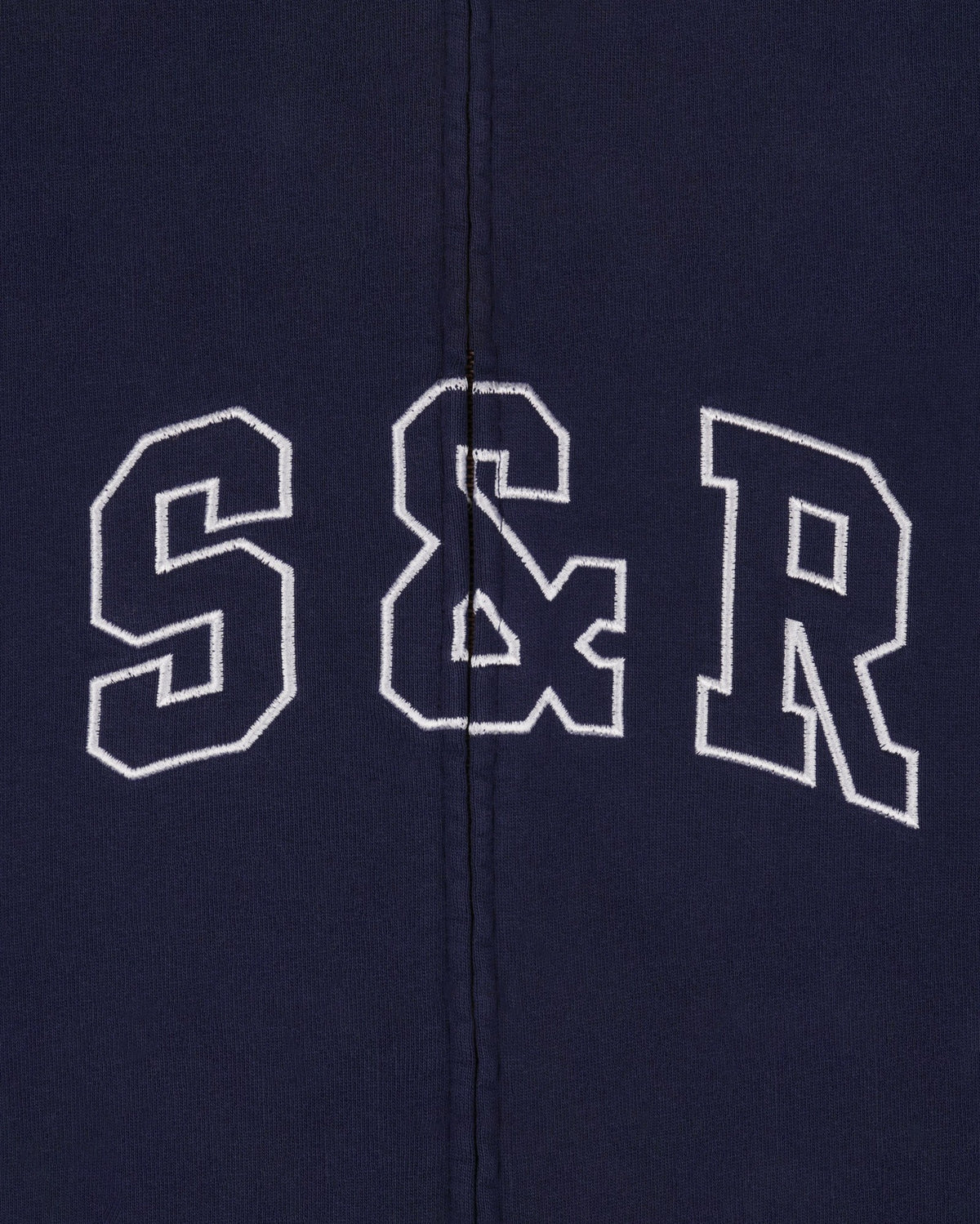 Sporty & Rich S&R Ivy Zip Hoodie - Navy/White