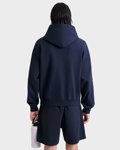 Sporty & Rich S&R Ivy Zip Hoodie - Navy/White