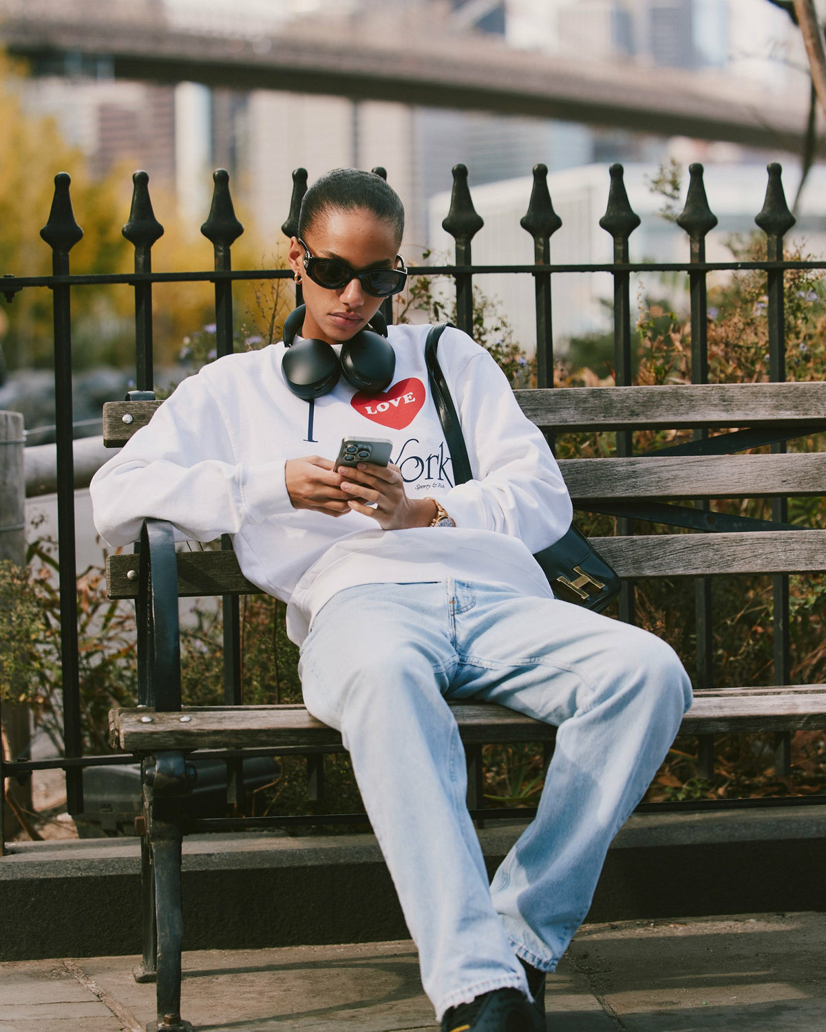 Sporty & Rich I Love NY Crewneck - White