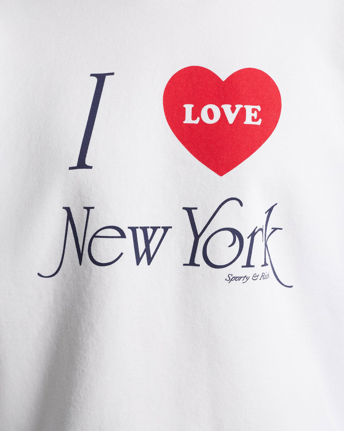 Sporty & Rich I Love NY Crewneck - White