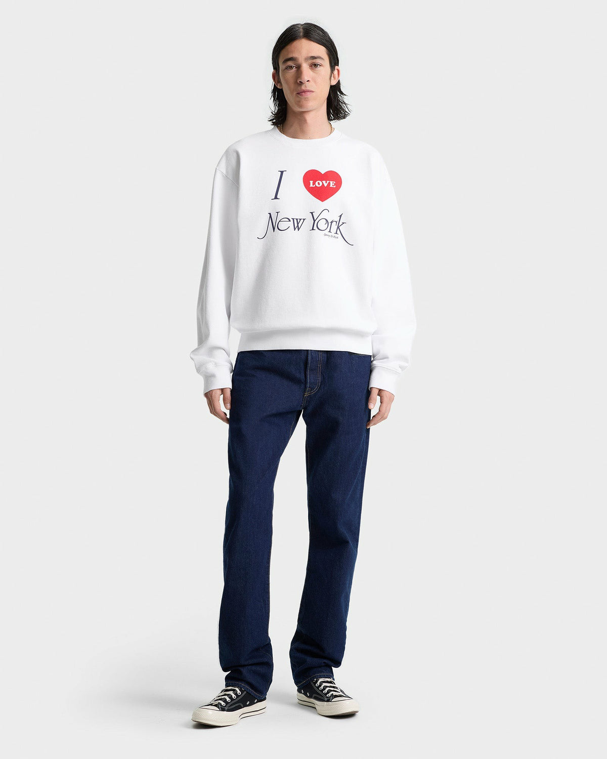 Sporty & Rich I Love NY Crewneck - White