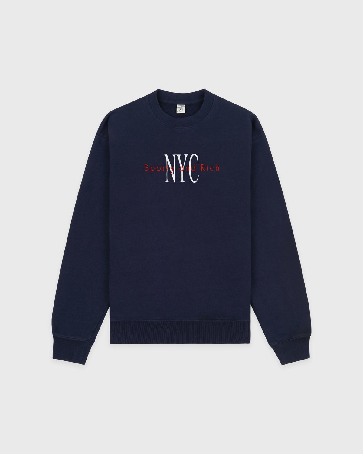 Sporty & Rich NY Minute Crewneck - Navy/White
