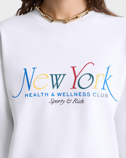 Sporty & Rich NY 94 Crewneck - White/Multi