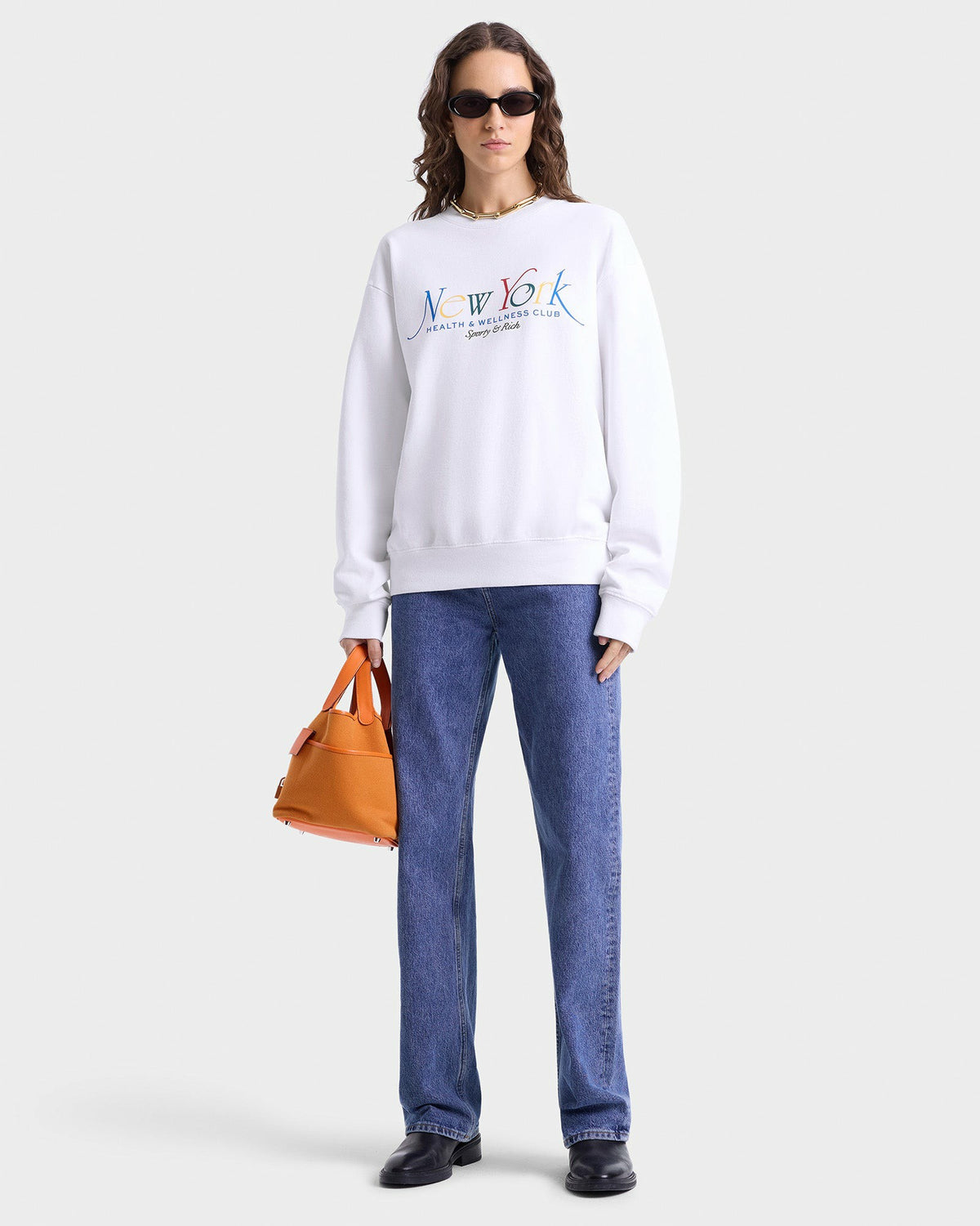 Sporty & Rich NY 94 Crewneck - White/Multi