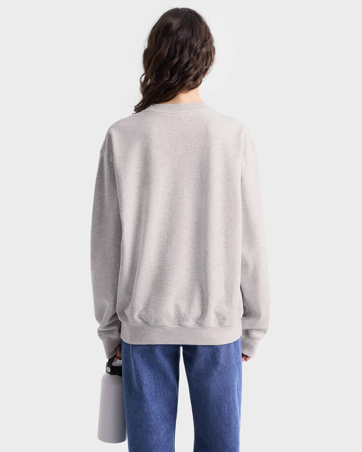 Sporty & Rich California Crewneck - Heather Gray/Alpine