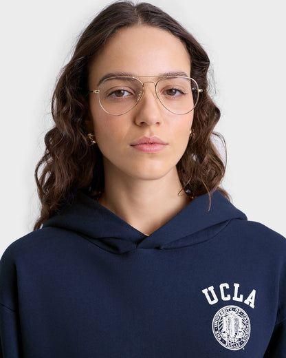Sporty & Rich UCLA Crest Hoodie - Navy/White
