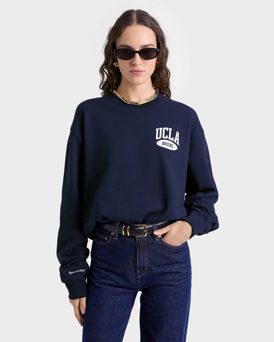Sporty & Rich Westwood Crewneck - Navy/White