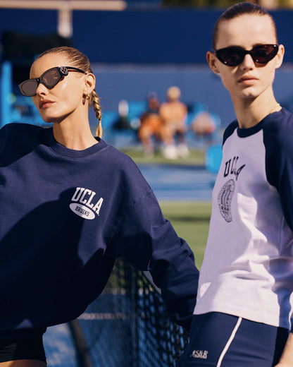 Sporty & Rich Westwood Crewneck - Navy/White