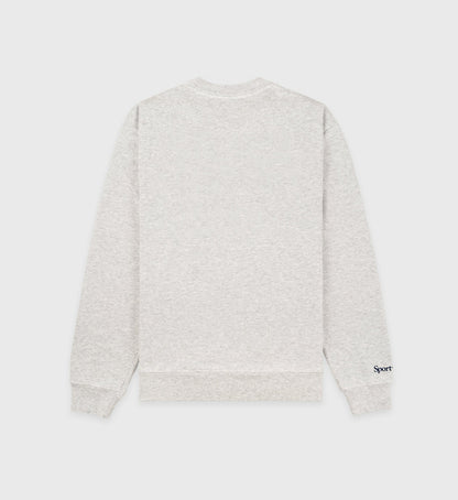 Sporty & Rich UCLA Crest Crewneck - Heather Gray/Navy