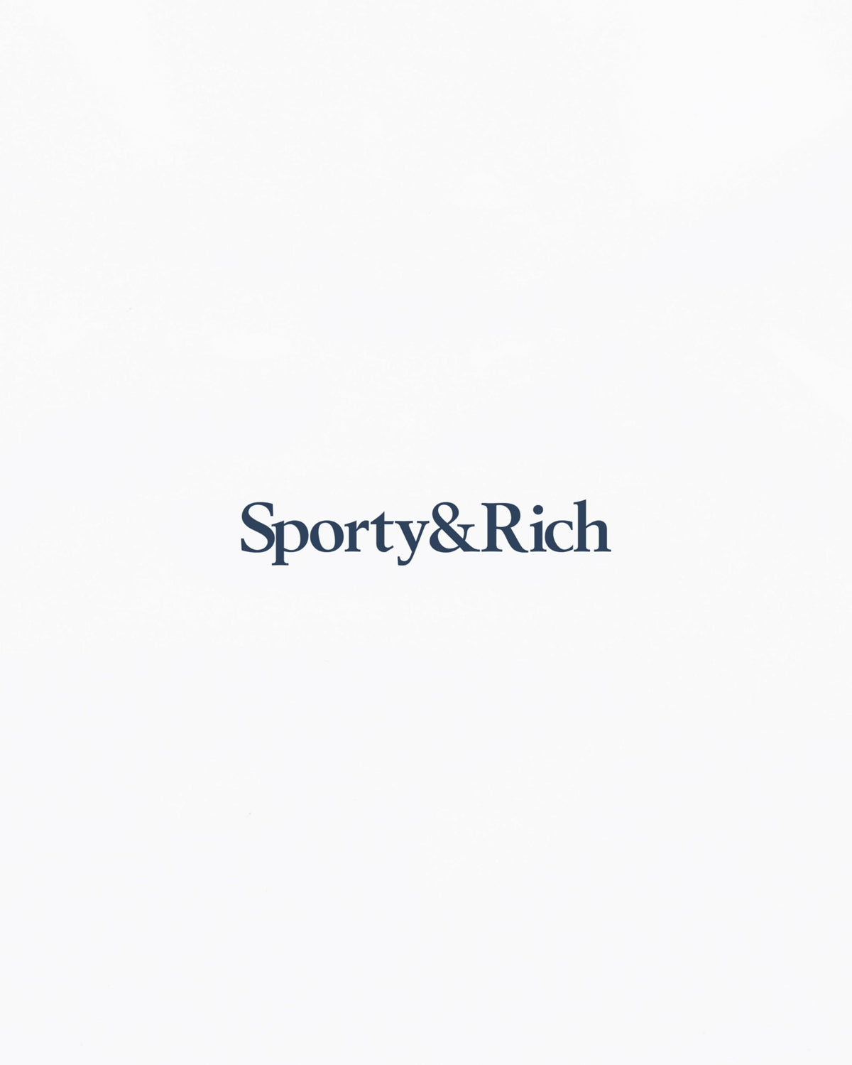 Sporty & Rich Drink More Water T-Shirt - White/Light Navy