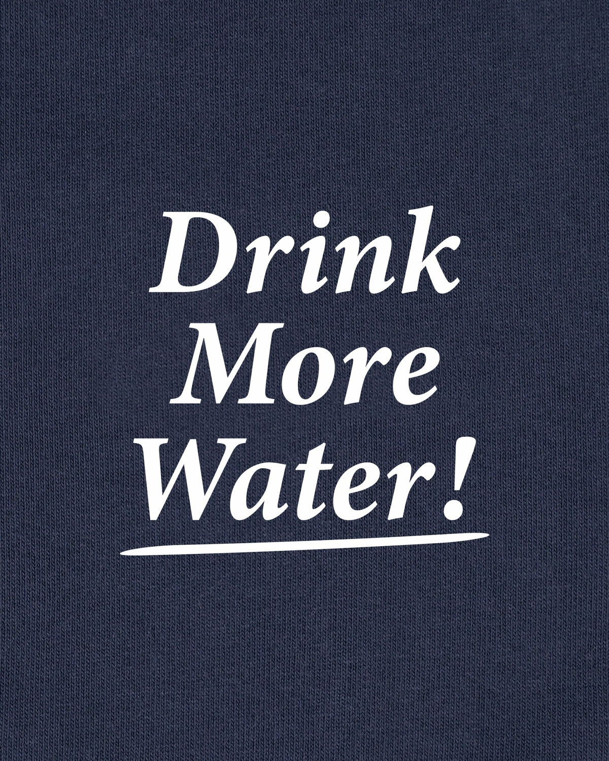 Sporty & Rich Drink More Water T-Shirt - Light Navy/White