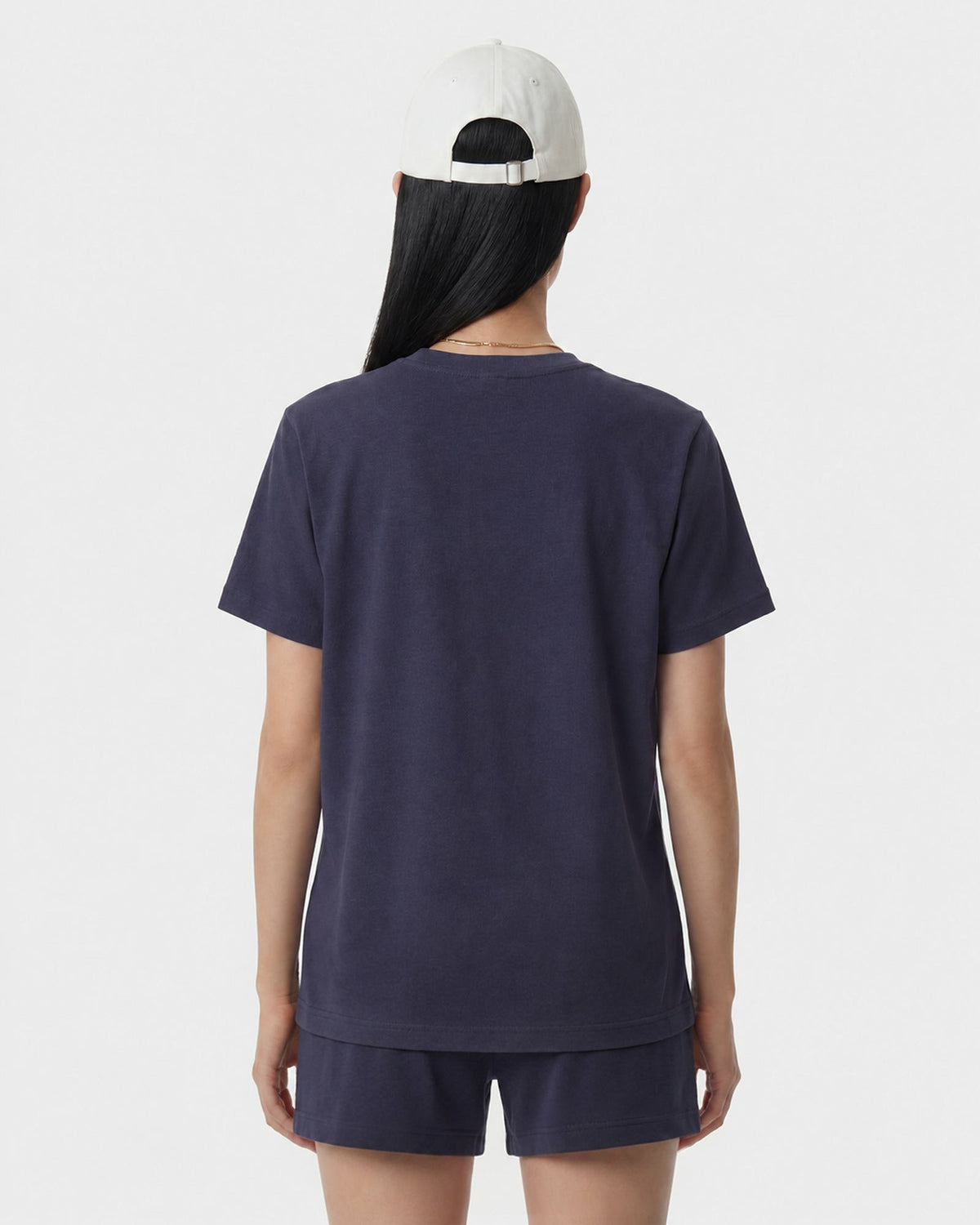 Sporty & Rich H&W Crest T-Shirt - Light Navy/White