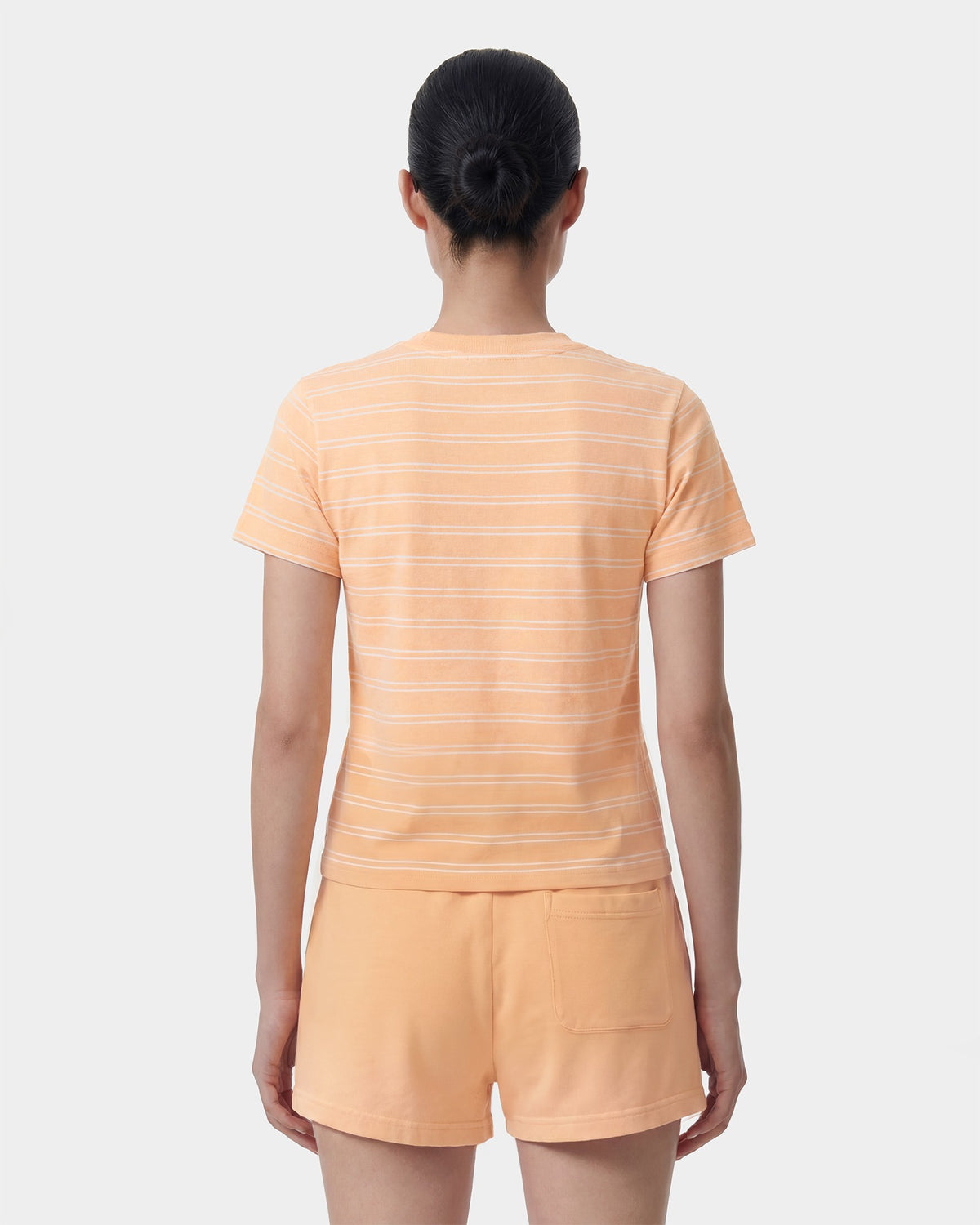 Sporty & Rich NY Crest T-Shirt - Limone Striped/Limone