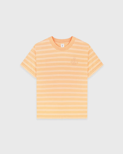 Sporty & Rich NY Crest T-Shirt - Limone Striped/Limone