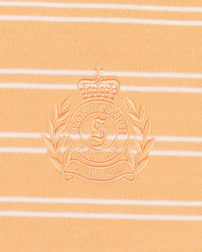 Sporty & Rich NY Crest T-Shirt - Limone Striped/Limone