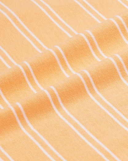Sporty & Rich NY Crest Easy Longsleeve - Limone Striped/Limone