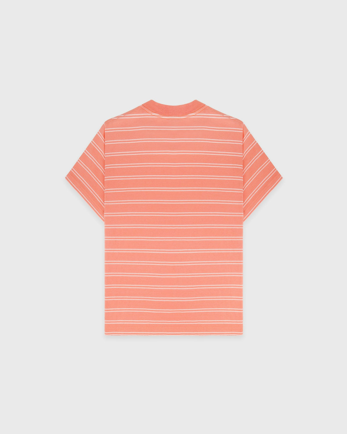 Sporty & Rich NY Crest T-Shirt - Flamingo Striped/Flamingo