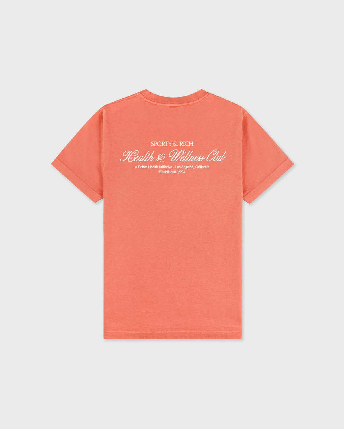 Sporty & Rich H&W Club T-Shirt - Flamingo/White