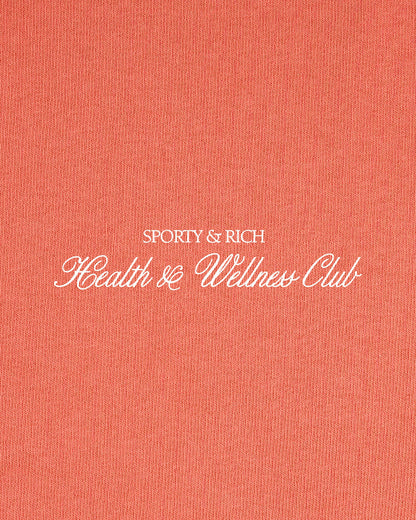 Sporty & Rich H&W Club T-Shirt - Flamingo/White