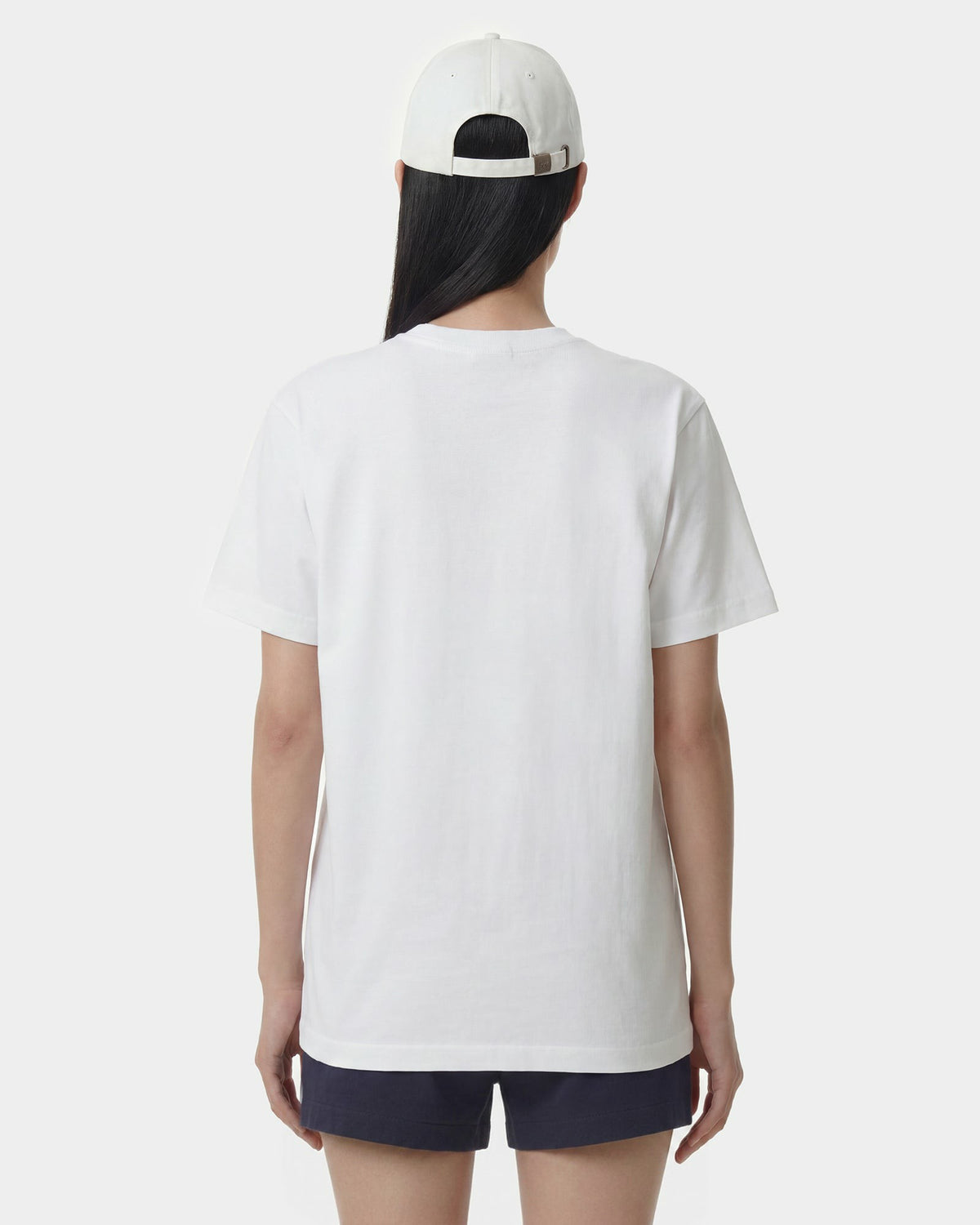 Sporty & Rich H&W Crest T-Shirt - White/Light Navy